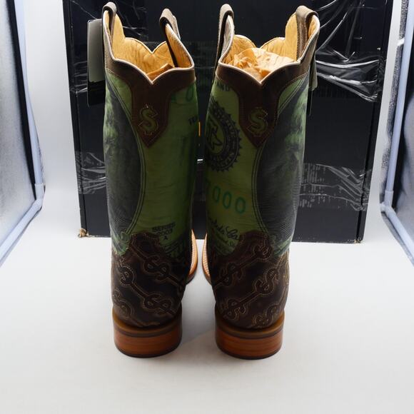 NEW Tin Haul Men's 11.5 Deuce Take The Money And Run Cowboy Western Boots - Picture 5 of 13